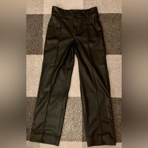 ZARA FULL LENGTH FAUX LEATHER FRANCOISE PANTS